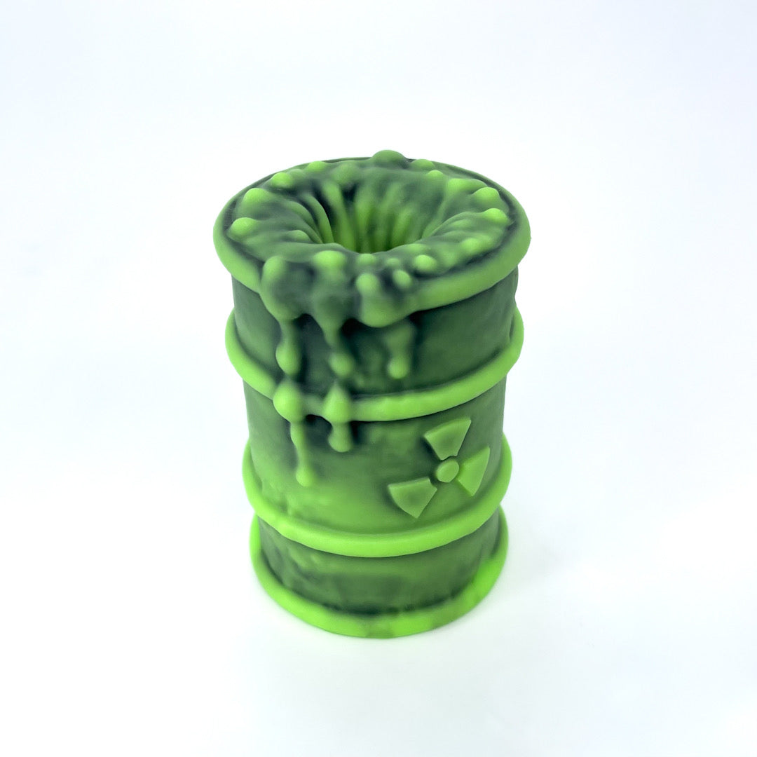 Toxxxik ‘What's Your Poison?' #2 super soft (OO20) mini closed-end pen/stroker (trans/ftm) GITD