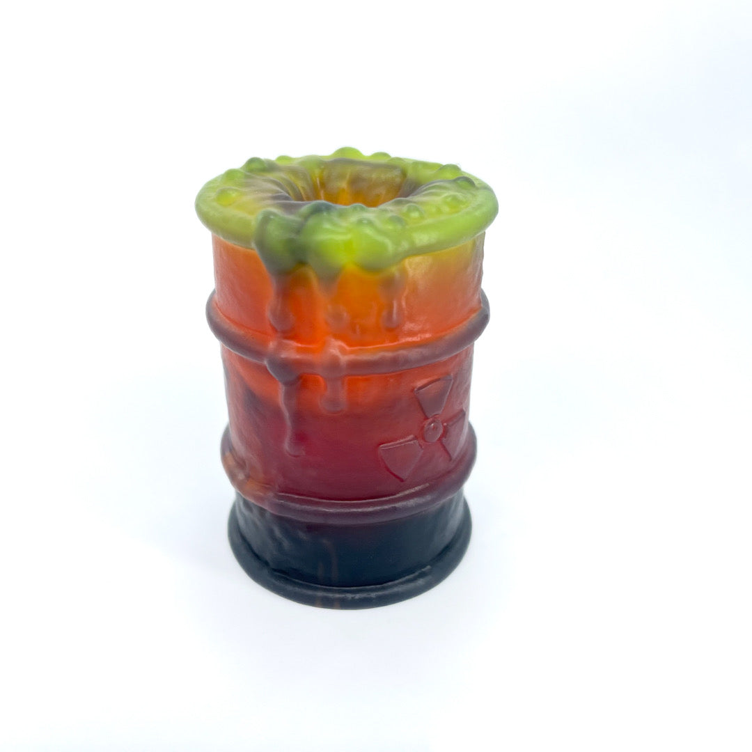 Toxxxik ‘Roll For Fire Damage!' #1 medium (OO50) GITD mini closed-end pen/stroker (trans/ftm)