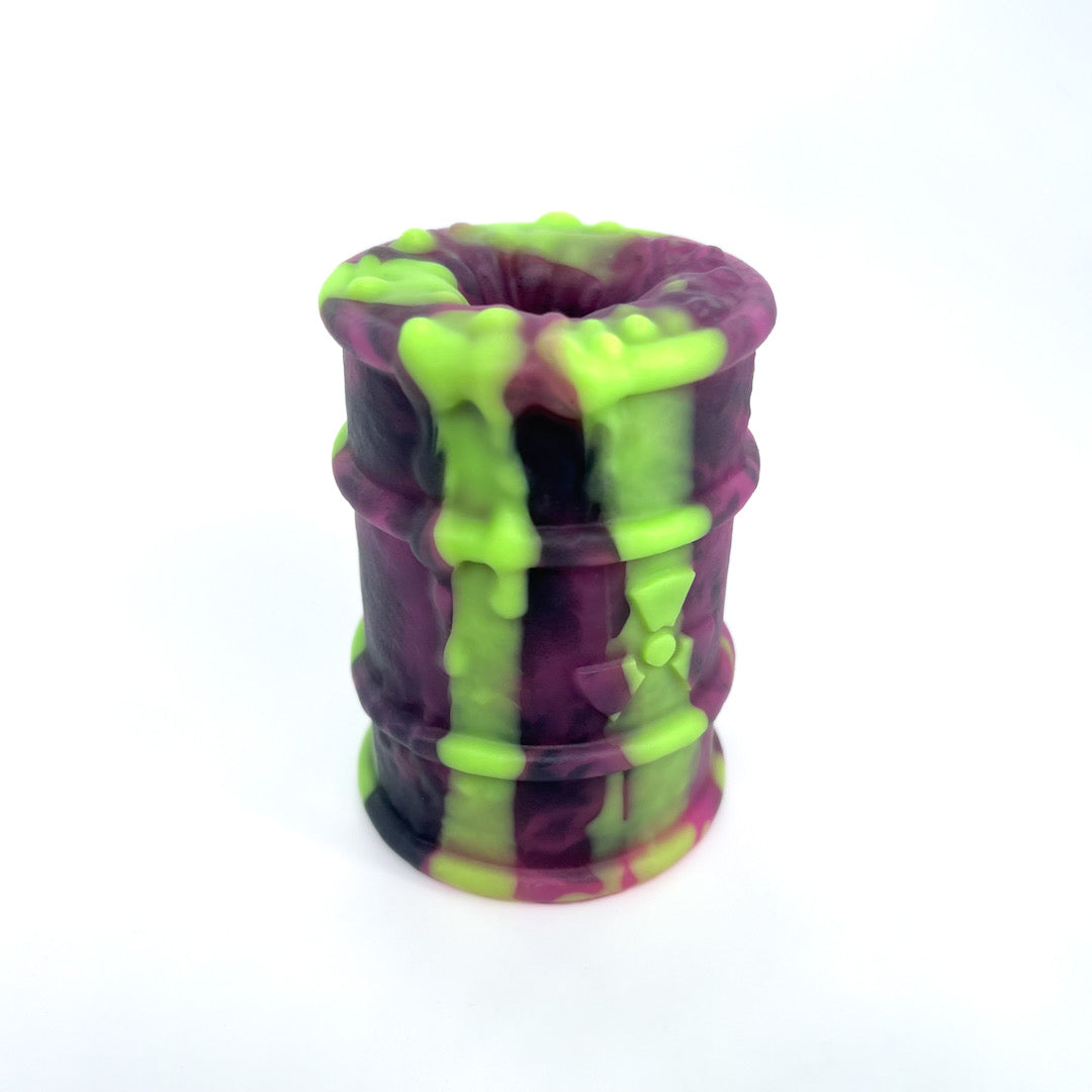 Toxxxik ‘Cauldron Bubble' #2 soft (OO30) mini closed-end pen/stroker (trans/ftm) GITD