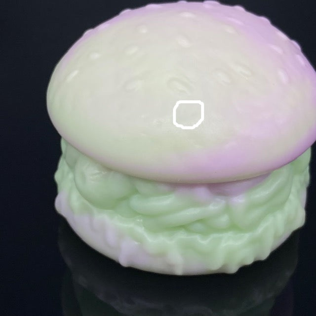 Burgore Pastel Purple/Green squishy stimtoy medium (A5) FLOP