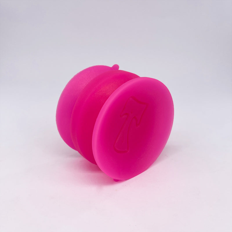 Double-sided suction cup UV Pink Sparkle medium