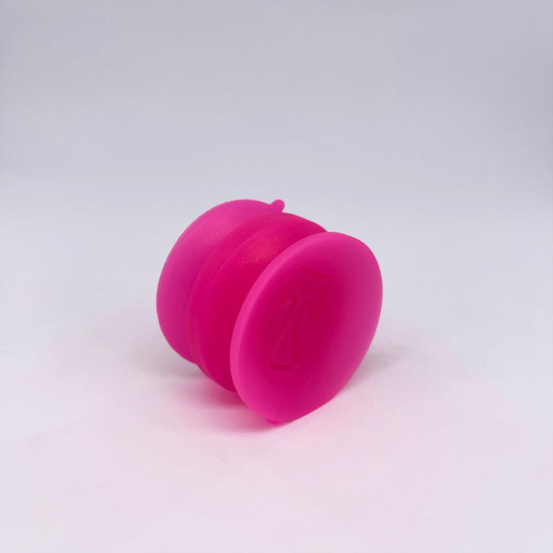 Double-sided suction cup UV Pink Sparkle small