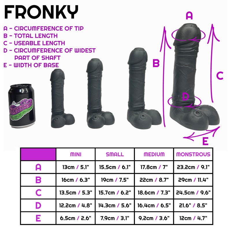 Fronky Red Blue Vertical Split Small Soft (OO40)