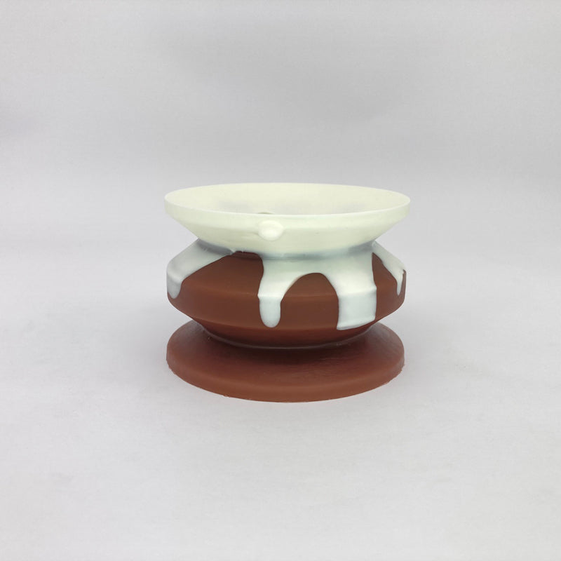 Frosted Chocolate Cake double-sided suction cup (medium)