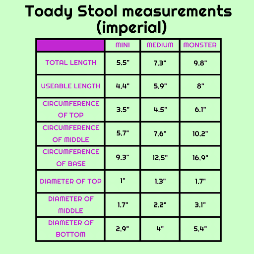 Toady Stool Halloween Pour Party Medium Soft (OO30)